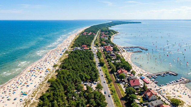 Widok na półwysep Helski